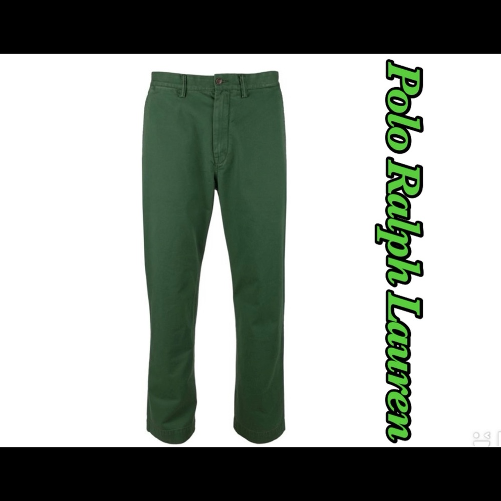 New Polo Ralph Lauren Men’s 32 X 30 Chino Pants Classic Fit Green NWT